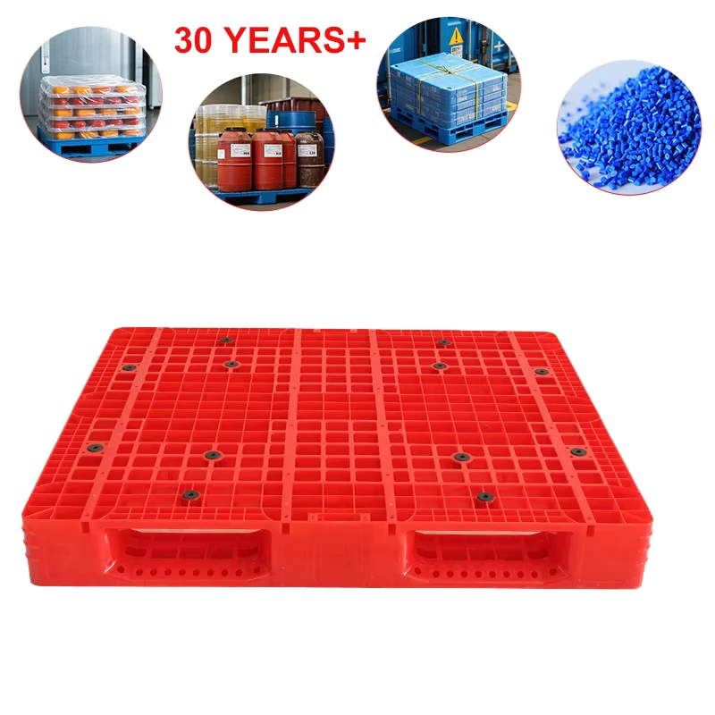 Racking-Industry-Hdpe-Euro-Plastic-Pallet-Single-Sided-European-Standard-Plastic-Pallet-Heavy-Duty