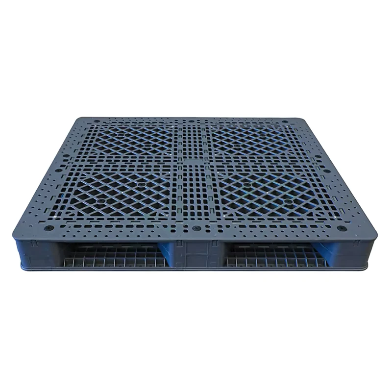 Single-Faced-Sided-Euro-Hdpe-Large-Stackable-Reversible-Plastic-Pallet-for-Multipurpose