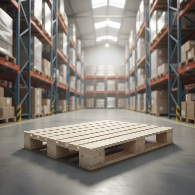 Single-Sided-Block-Pallet-Used-for-Transporting-Solid-Wood-Pallets-and-Packaging-Platform-Chemical-Four-way-Pallets-with-Wings-1