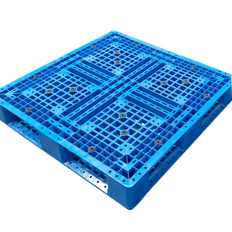 Single-Sided-Grids-Plastic-Pallet-Logistics-Forklift-Warehouse-Stacking-Thickened-Moisture-Proof-4-Way-Direct-Factory