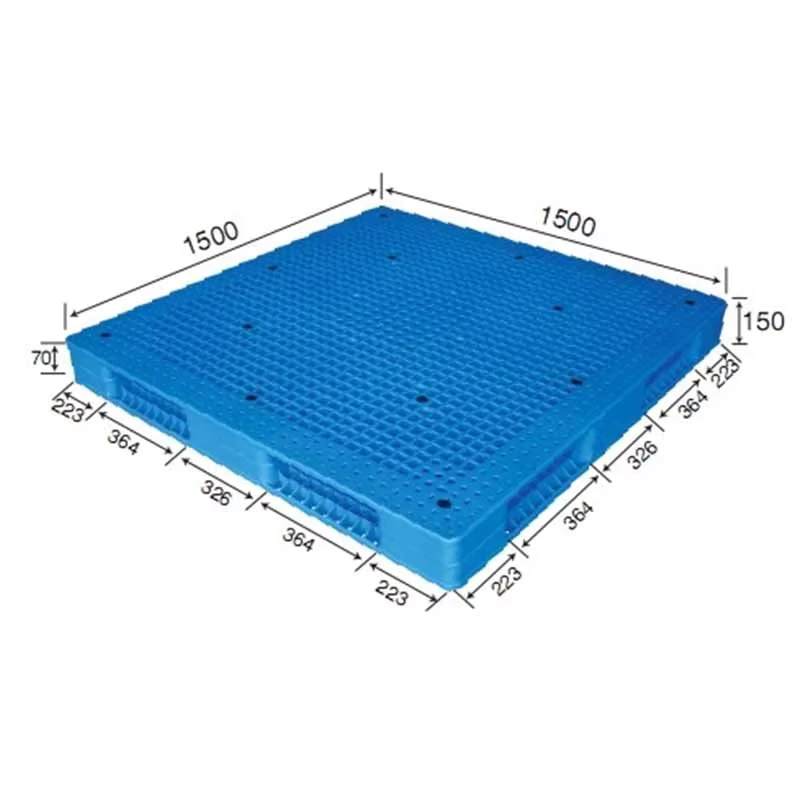 Single-Sides-1500x1500-Big-Plastic-Pallet-Reversible-Durable-Stackable-Storage-Logistics-Transportation-Grid-Plastic-Pallets
