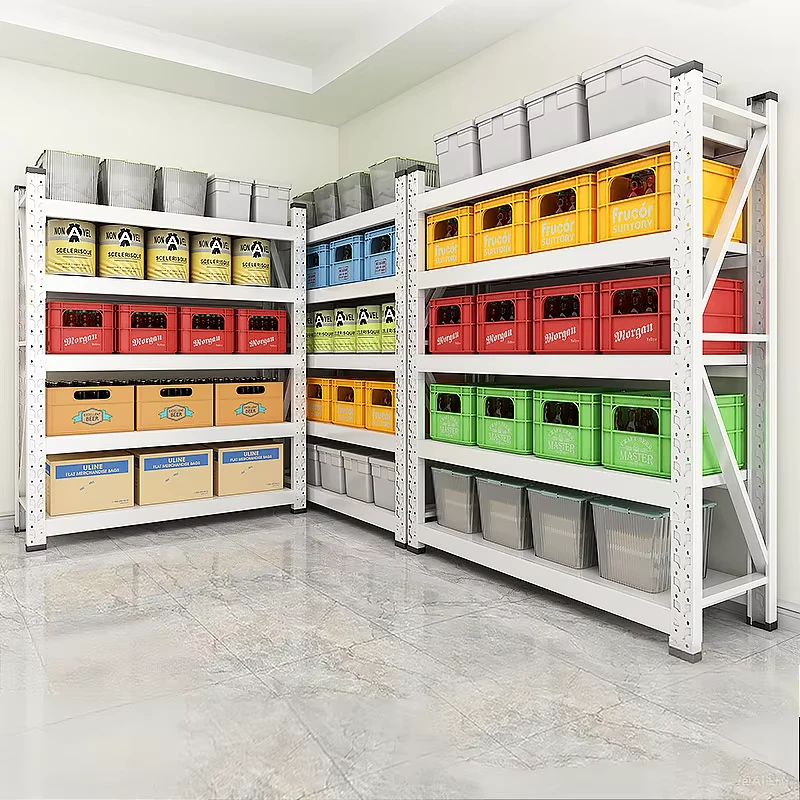 Steel-Storage-Rack-200kg-Loading-Capacity-3-4-Layer-Multiple-Sizes-for-Warehouse-and-Office