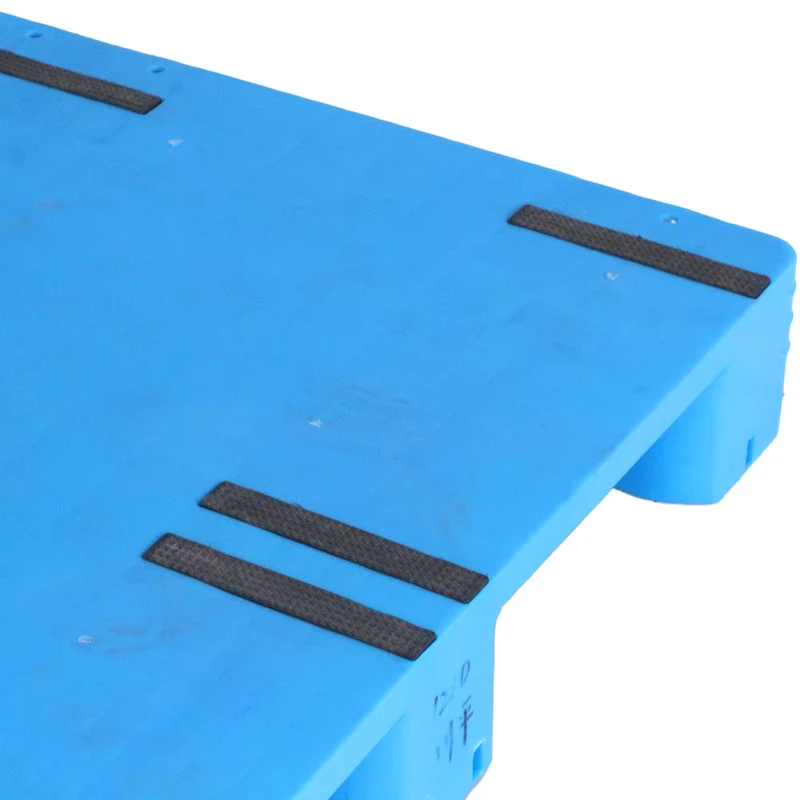 Tangshan-Vorzan-Heavy-Duty-Four-Way-Flat-Deck-Plastic-Euro-Pallets-Single-Side-for-Logistics-Transportation-Use