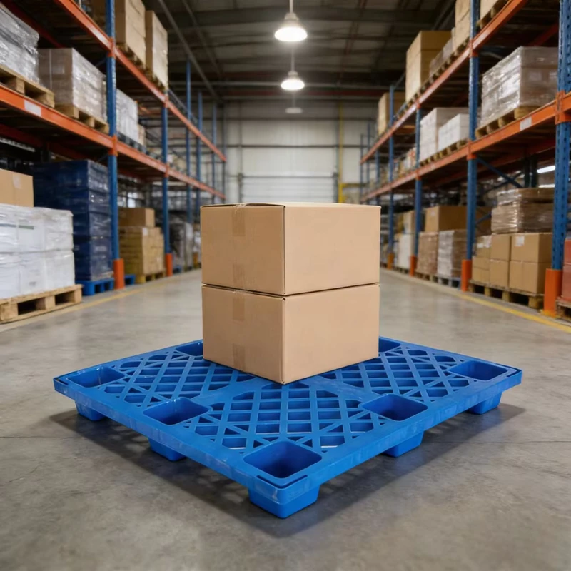 UV-Resistant-Single-Faced-4-Way-Euro-HDPE-Plastic-Pallets-for-Outdoor-Warehouse-Use-Waterproof-Corrosion-Proof