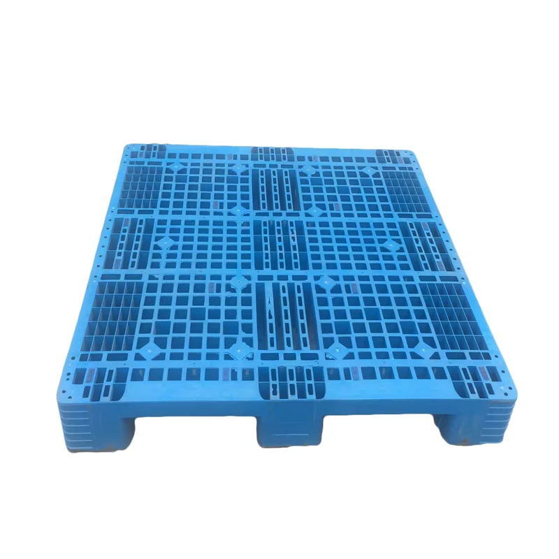 Ziqiang-DCW1210G-1200-1000mm-Heavy-Duty-Euro-Standard-Plastic-Pallet-Single-Faced-4-Way-Entry-6T-Static-Load-for